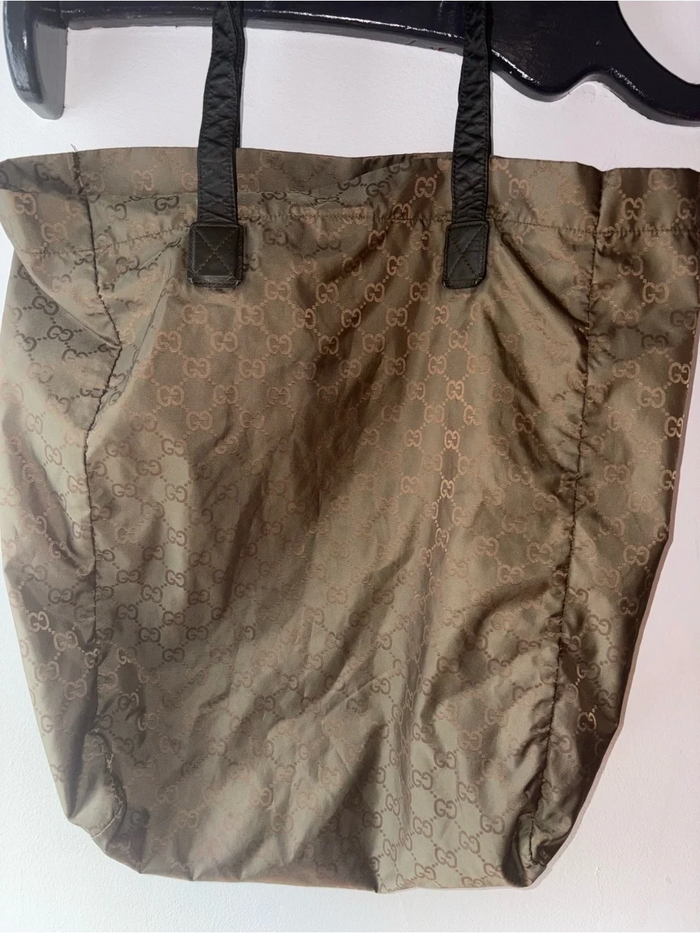 Authentic Gucci Brown Monogram Tote Bag